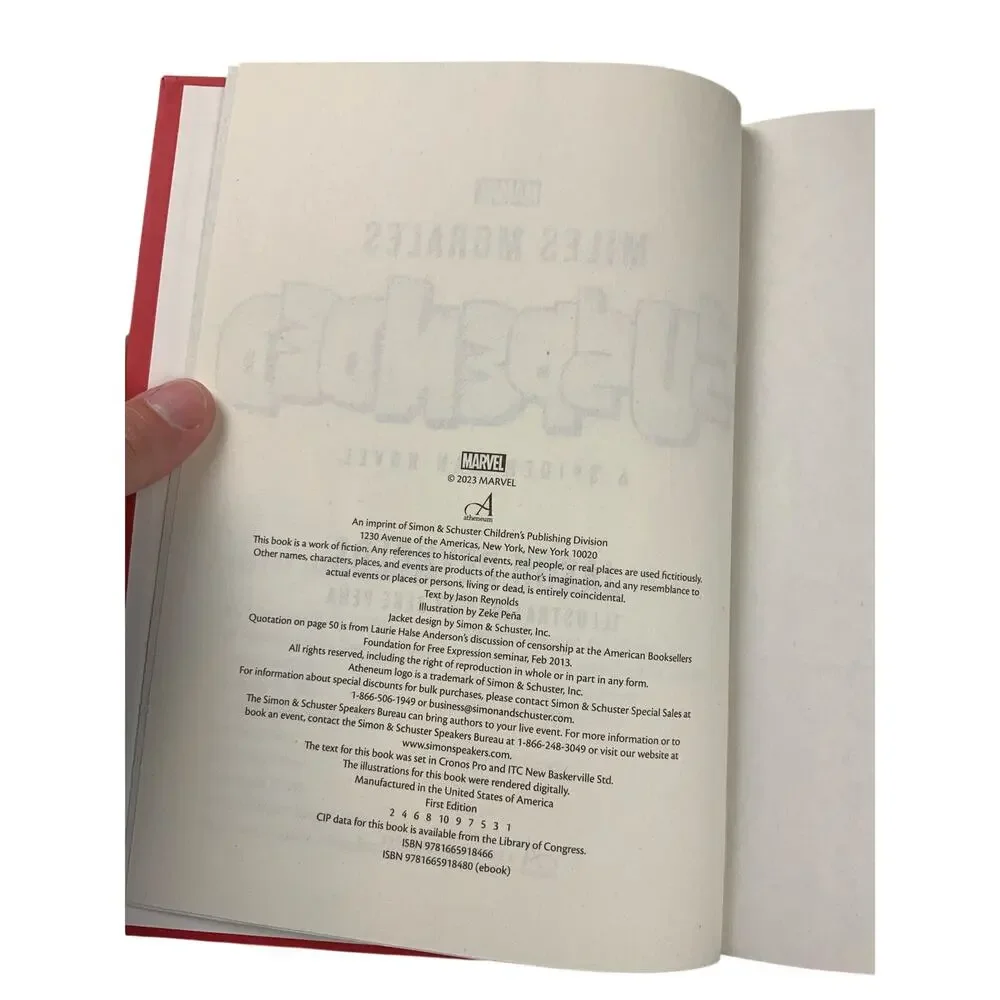 Atheneum/Simon & Schuster first edition